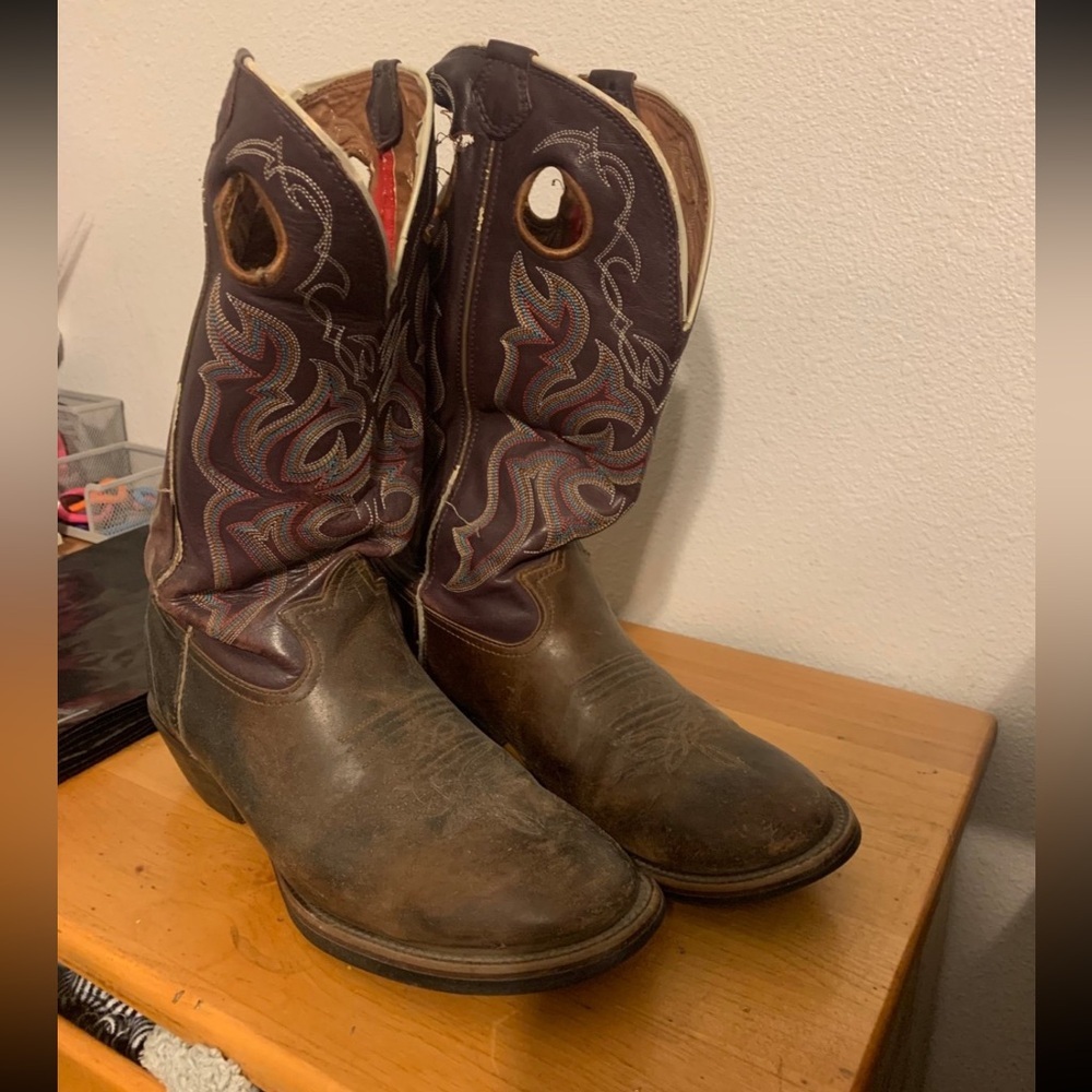 Tony Lama‎ Size 10.5 Brown Cowboy Boots